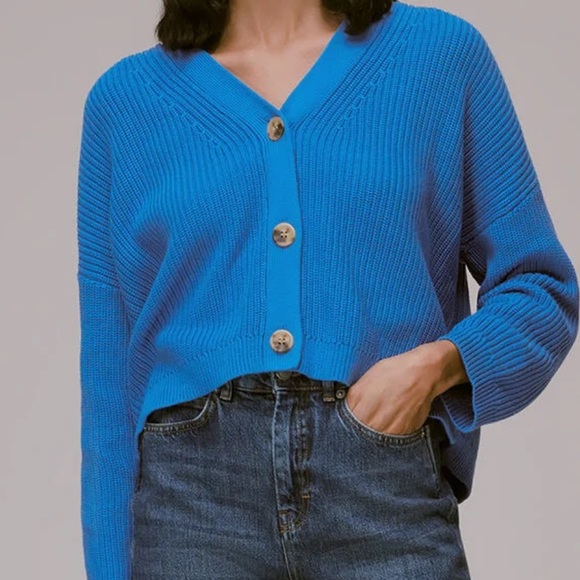 Whistles Mara knitted cardigan sweater size L - Picture 1 of 8